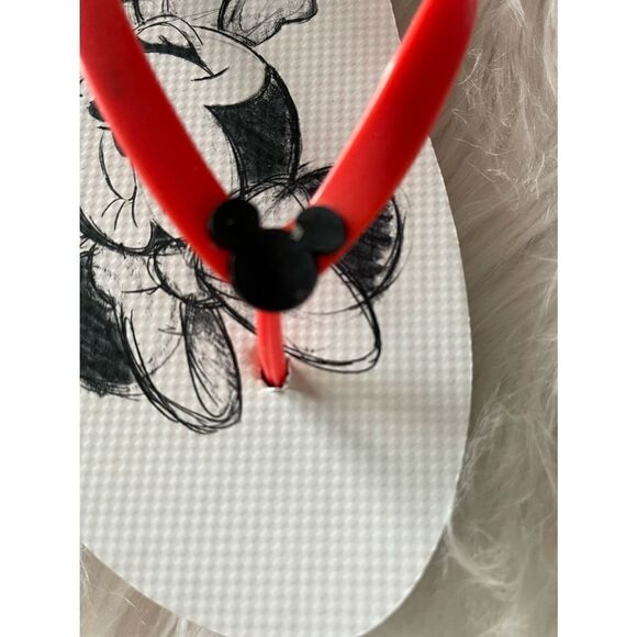 Disney Minnie & Mickey Mouse Flip Flops New - Picture 2 of 5
